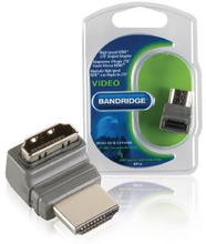 Bandridge High Speed HDMI med Ethernet Adapter Vinklat 270° HDMI Kontakt - HDMI Hona Grå