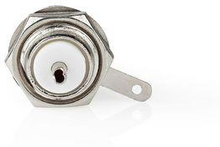 Nedis PL259 Kontakt | Rak | Hona | Nickelplaterad | 75 Ohm | Chassi | Kabel input diameter: 5.0 mm | Metall | Silver | 25 st. | Plastpåse
