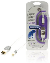 Bandridge Mini Displayport-Kabel Mini DisplayPort-hane - DisplayPort hane 1.00 m Vit