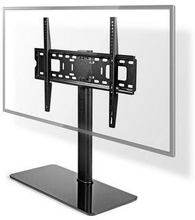 Nedis Fast TV Stand | 32-65 "" | Maximal skärmvikt som stöds: 45 kg | Justerbar förinställda höjder | Härdat glas / Stål | Svart