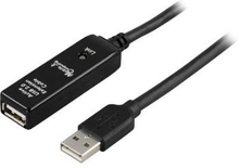 Kbl USB 2.0 Förlängningskabel Typ A ha - Typ A ho, 5m, Aktiv