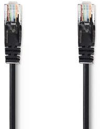 Nedis Cat 5e kabel | U/UTP | RJ45 hane | RJ45 hane | 3.00 m | Rund | PVC | Svart | Kuvert