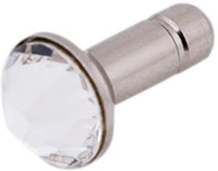 WHITE-DIAMONDS 3,5mm PIN Vit inkl iPhone5 glitterskärmskydd