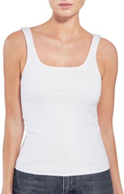 Bread and Boxers Women Tank Top With Scoop Back Hvid økologisk bomuld Small Dame