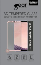 GEAR Härdat Glas 3D Full Cover Rosegold Samsung S8