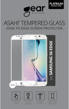 GEAR Härdat Glas 3D Full Cover Vit Samsung S6 Edge