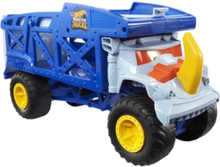 Monster Trucks Rhino Rig Vehicle Toys Toy Cars & Vehicles Toy Vehicles Trucks Blue Hot Wheels