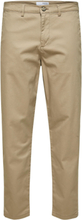 Slh172-Slimtape-New Miles Flex Pant N Bottoms Trousers Chinos Beige Selected Homme