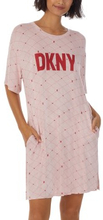 DKNY Less Talk More Sleep Short Sleeve Sleepshirt Rosa viskose Medium Dame
