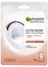 Garnier Nutri Bomb Milky Sheet Mask Coconut And Hyaluronic Acid 28G