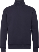 Ken Half Zip Sweatshirt Sweat-shirt Genser Marineblå Soulland*Betinget Tilbud