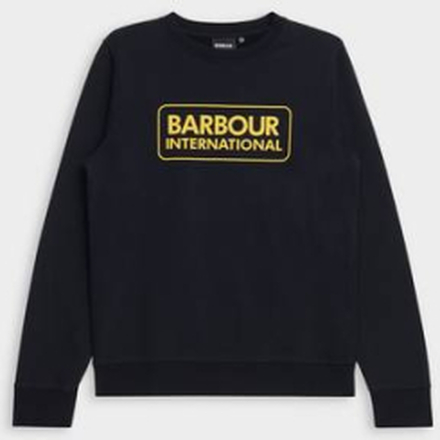 Barbour Sweatshirt B.Intl Boys Large Logo Crew Svart