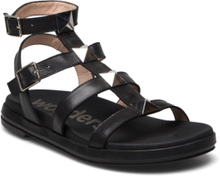 Paula Shoes Summer Shoes Flat Sandals Svart Wonders*Betinget Tilbud