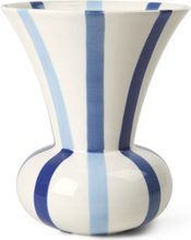 Signature Vase H20 Blå Home Decoration Vases Creme Kähler*Betinget Tilbud