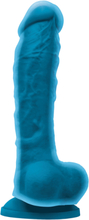 NSNovelties: Colours Dual Density Dildo, 24 cm, blå