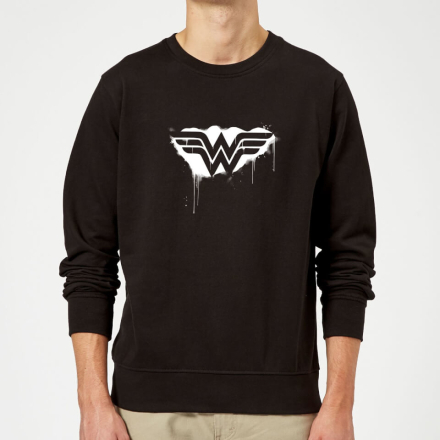 Justice League Graffiti Wonder Woman Sweatshirt - Black - M