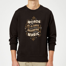 Harry Potter Words Are, In My Not So Humble Opinion Sweatshirt - Black - M