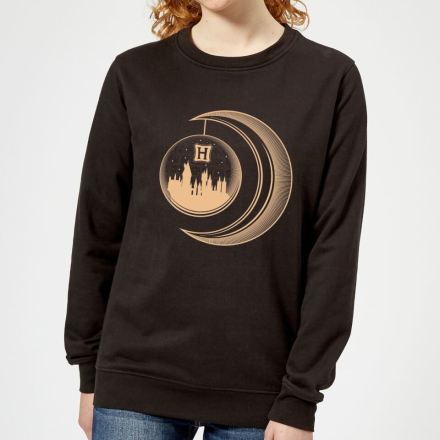 Harry Potter Globe Moon Women's Sweatshirt - Black - S