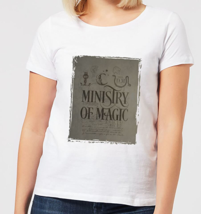 Harry Potter Ministry Of Magic Women's T-Shirt - White - S - White
