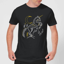 Harry Potter Unicorn Men's T-Shirt - Black - S