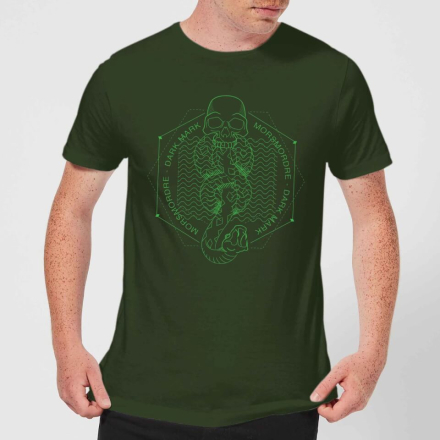 Harry Potter Morsmordre Dark Mark Men's T-Shirt - Forest Green - L
