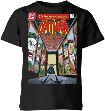 Batman The Dark Knight's Rogues Gallery Cover Kids' T-Shirt - Black - 7-8 Years