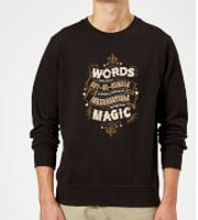 Harry Potter Words Are, In My Not So Humble Opinion Sweatshirt - Black - S - Black