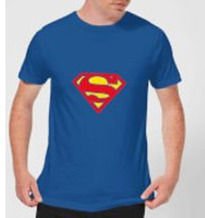 Justice League Supergirl Logo Men's T-Shirt - Royal Blue - S