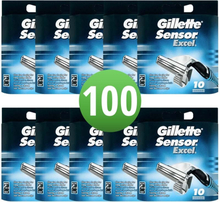 Gillette Sensor Excel Scheermesjes 100 Stuks Hele Doos