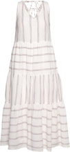 Midi Dress With Appliquéd Stripes Dresses Summer Dresses Hvit Esprit Casual*Betinget Tilbud