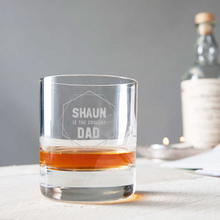 Bicchiere da whisky con incisione per la Festa del Papà