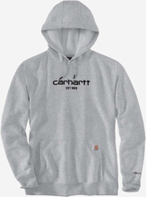 CARHARTT Sweatshirt Lightweight Logo Graphic ASPHALT HEATHER (XXL)