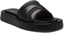 Avellino Black Nappa Shoes Summer Shoes Flat Sandals Svart ATP Atelier*Betinget Tilbud