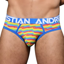 Andrew Christian Almost Naked Pride Flag Brief Flerfarvet polyamid Small Herre