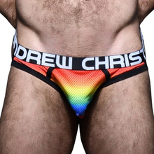 Andrew Christian Almost Naked Pride Mesh Jock Mixed polyamid Small Herre