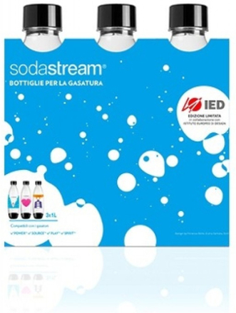Pack da 3 bottiglie sodastream 1 litro Fuse Ied limited edition