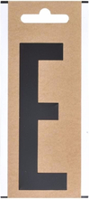 Zwarte letter sticker E 10 cm