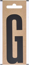Zwarte letter sticker G 10 cm