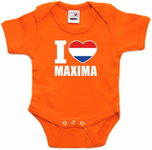 Oranje I love Maxima rompertje baby