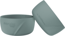 "Silic Baby Bowl 2-Pack Harmony Green Home Meal Time Plates & Bowls Bowls Green Everyday Baby"