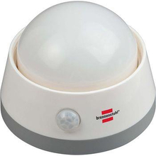 Brennenstuhl LED nattlampa / orienteringsljus med infraröd rörelsedetektor (mjukt ljus inkl. tryckknapp och batterier) vit