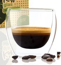 Kaffeglas 100 ml termosglas handgjort borosilikatglas