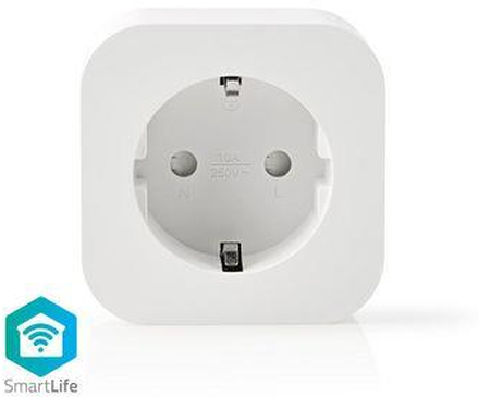 Nedis SmartLife Smart Plug | Wi-Fi | 2500 W | Jordad kontakt / Typ F (CEE 7/7) | -10 - 45 °C | Android- / IOS | Vit