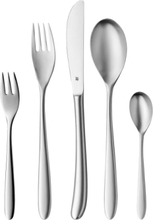 Silk 60 Pcs., Matt Home Tableware Cutlery Cutlery Set Silver WMF