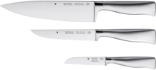 Grand Gourmet Knife 3 Pcs. Set Home Kitchen Knives & Accessories Knife Sets Sølv WMF*Betinget Tilbud