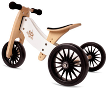 Kinderfeets ® 2-i-1 Trehjuling Tiny Tot Plus, hvid