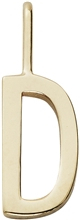Design Letters Archetype Charm 10 mm Gold A-Z D
