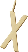 Design Letters Archetype Charm 16 mm Gold A-Z X