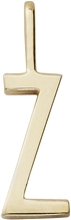 Design Letters Archetype Charm 10 mm Gold A-Z Z