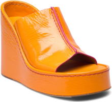 Rhea Orange Mule Sandals Shoes Mules & Slip-ins Heeled Mules Orange MIISTA